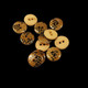 Round Plastic Buttons, Brown - (Pack of 10)
